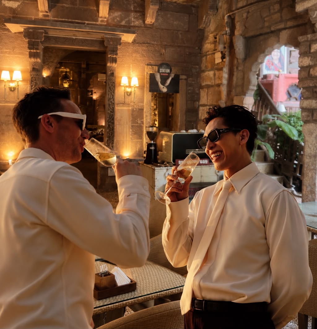 Rooftop Reverie: Dining Under the Fort Stars